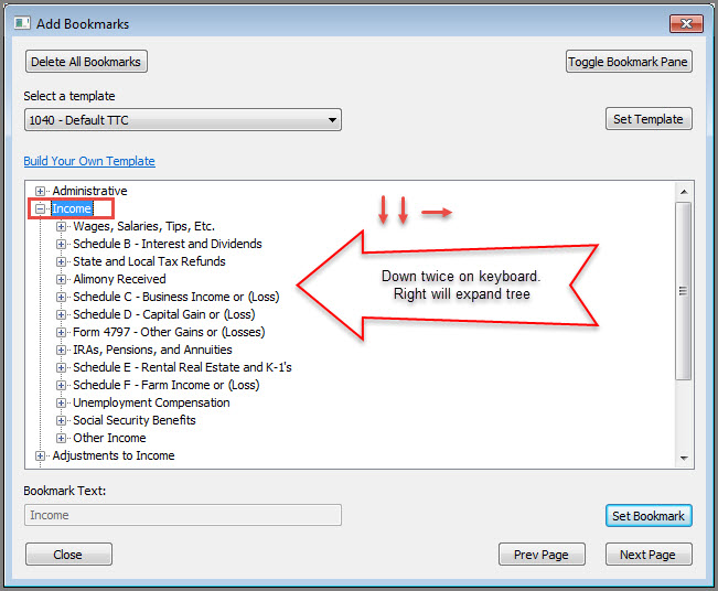Bookmarking Options Tic Tie Calculate